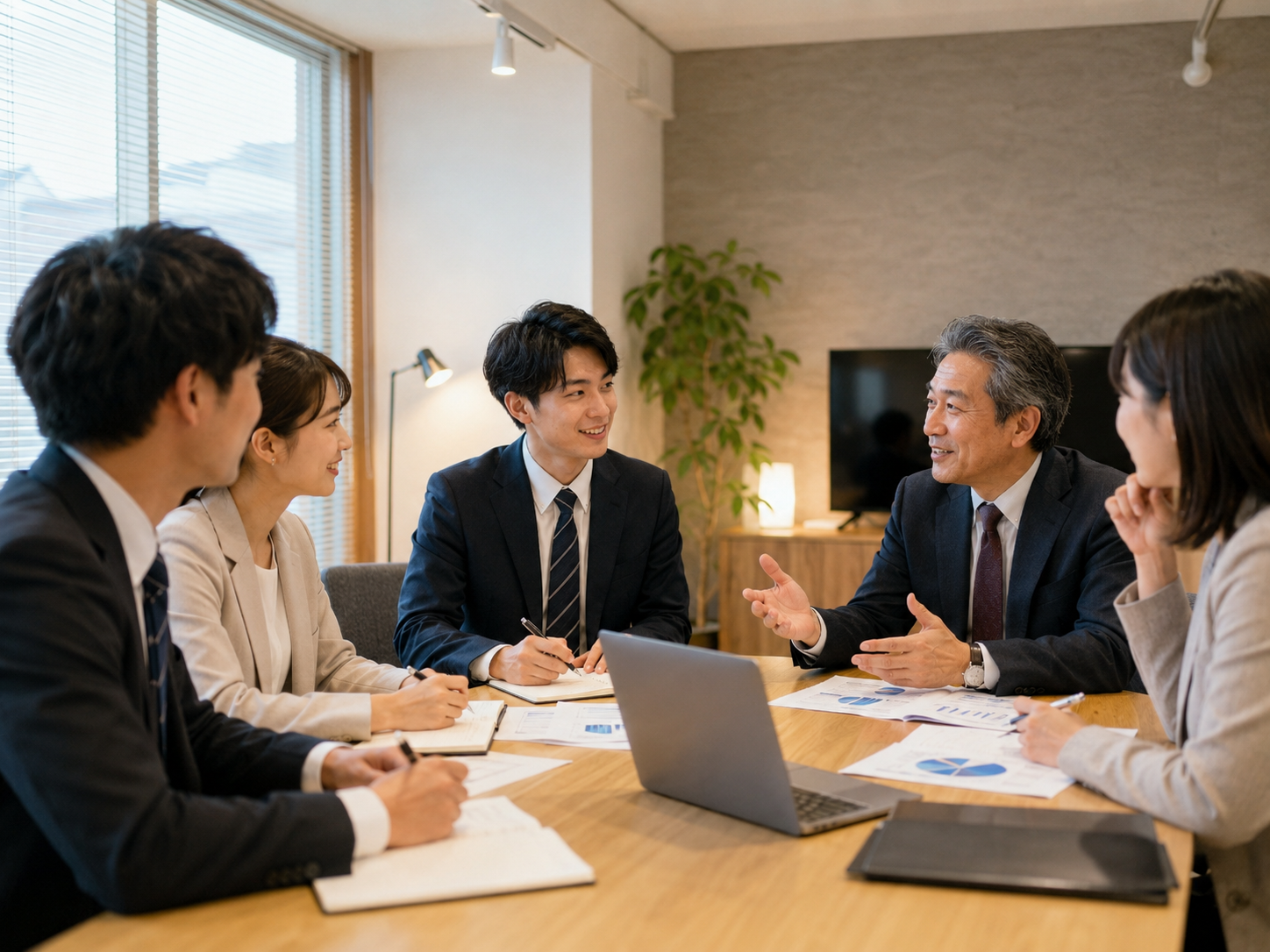 いつもと違う場所でミーティング